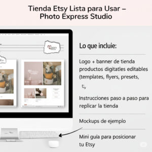 Tienda Etsy Lista para Usar – Photo Express Studio